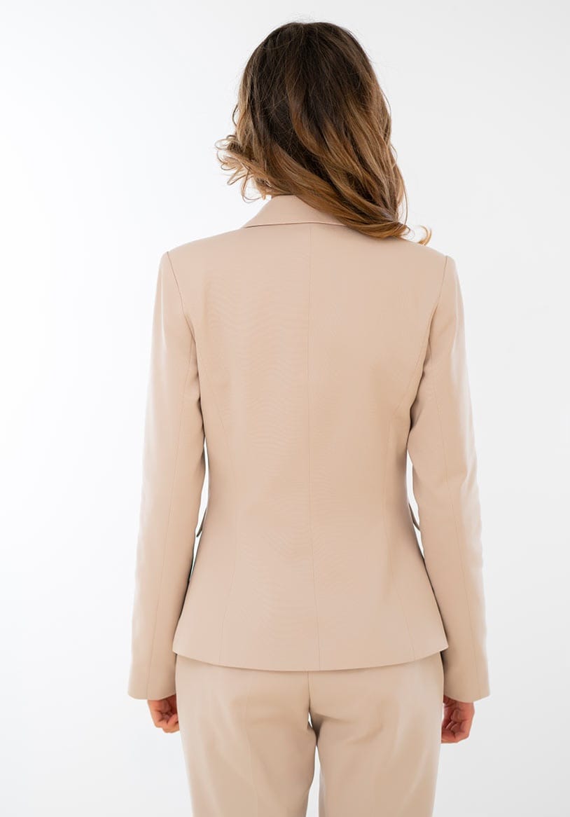 Sacou din tercot elastic cu revere 