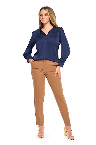 Bluza de satin cu decolteu in V