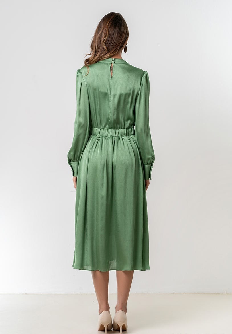 Rochie midi fluida din vascoza