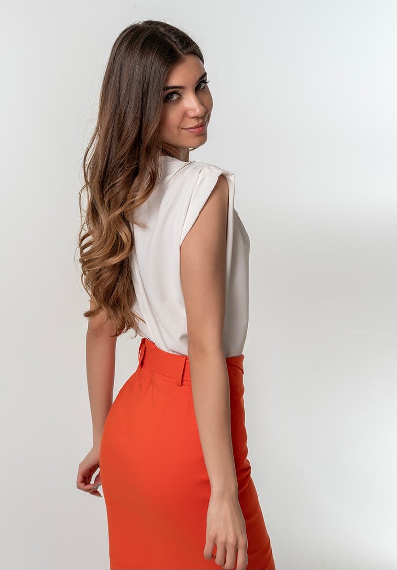 Bluza eleganta din tesatura uni