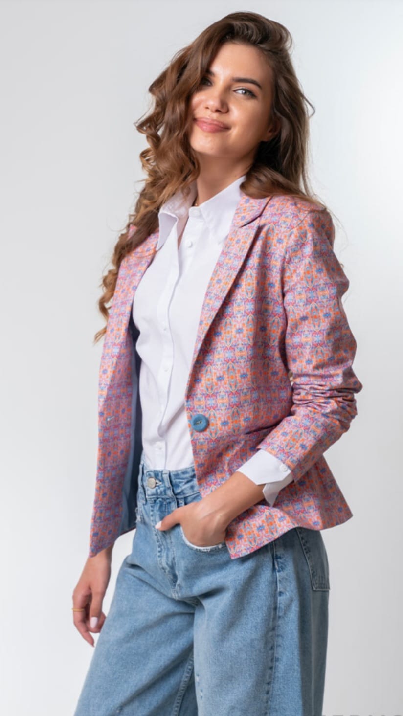 Sacou din gabardin elastic