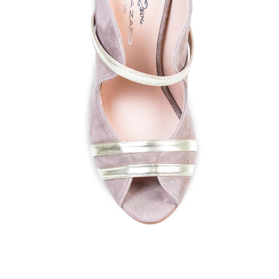 Sandale decupate cu toc Brenda Zaro