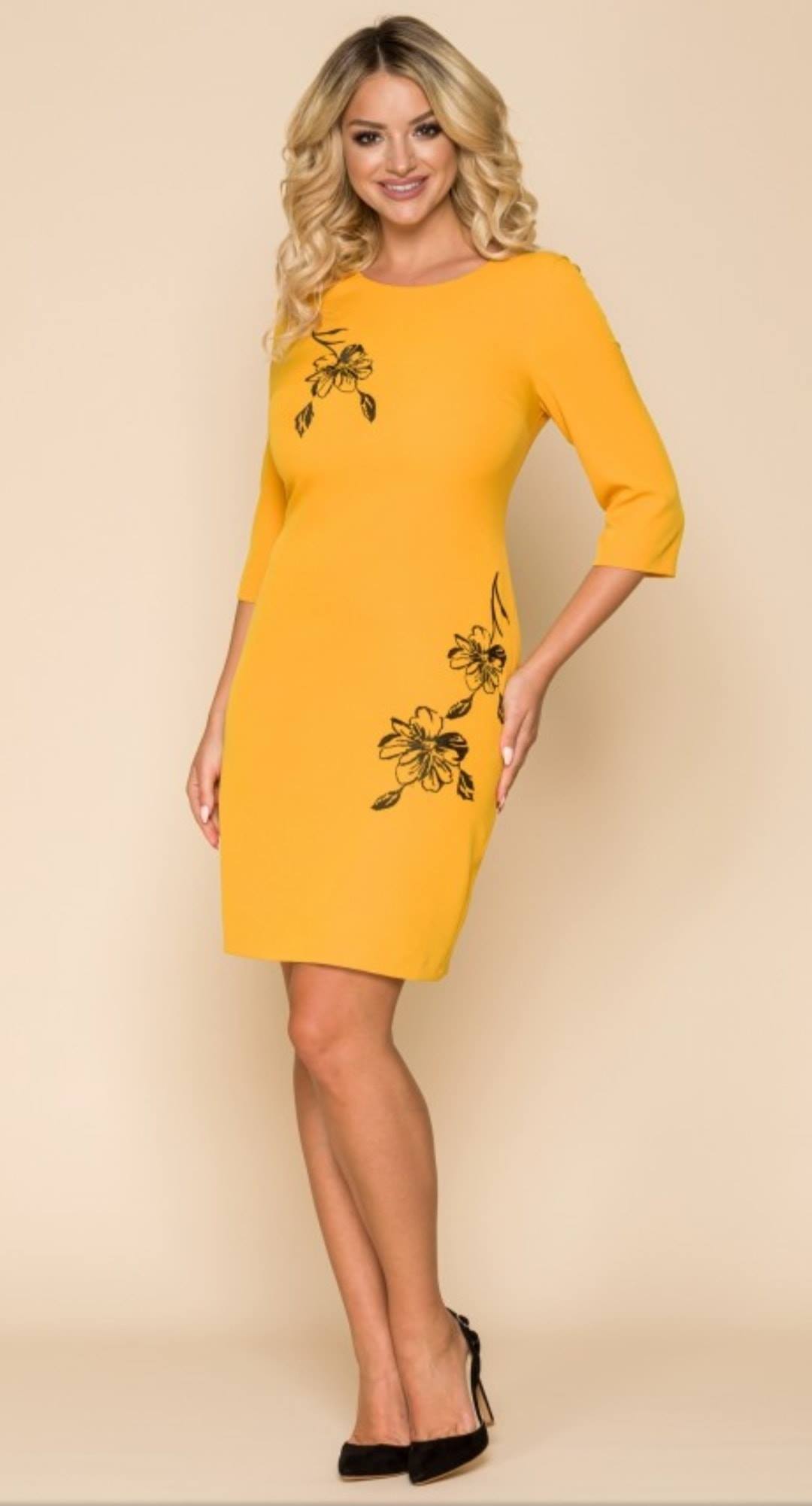 Rochie eleganta cu broderie