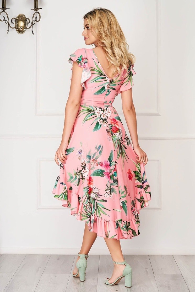 Rochie lejera inflorata