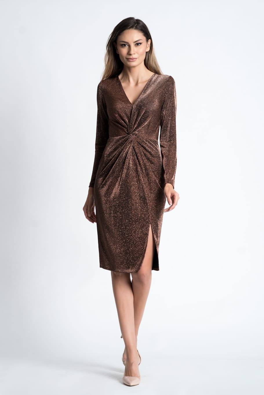 Rochie eleganta cambrata pe corp