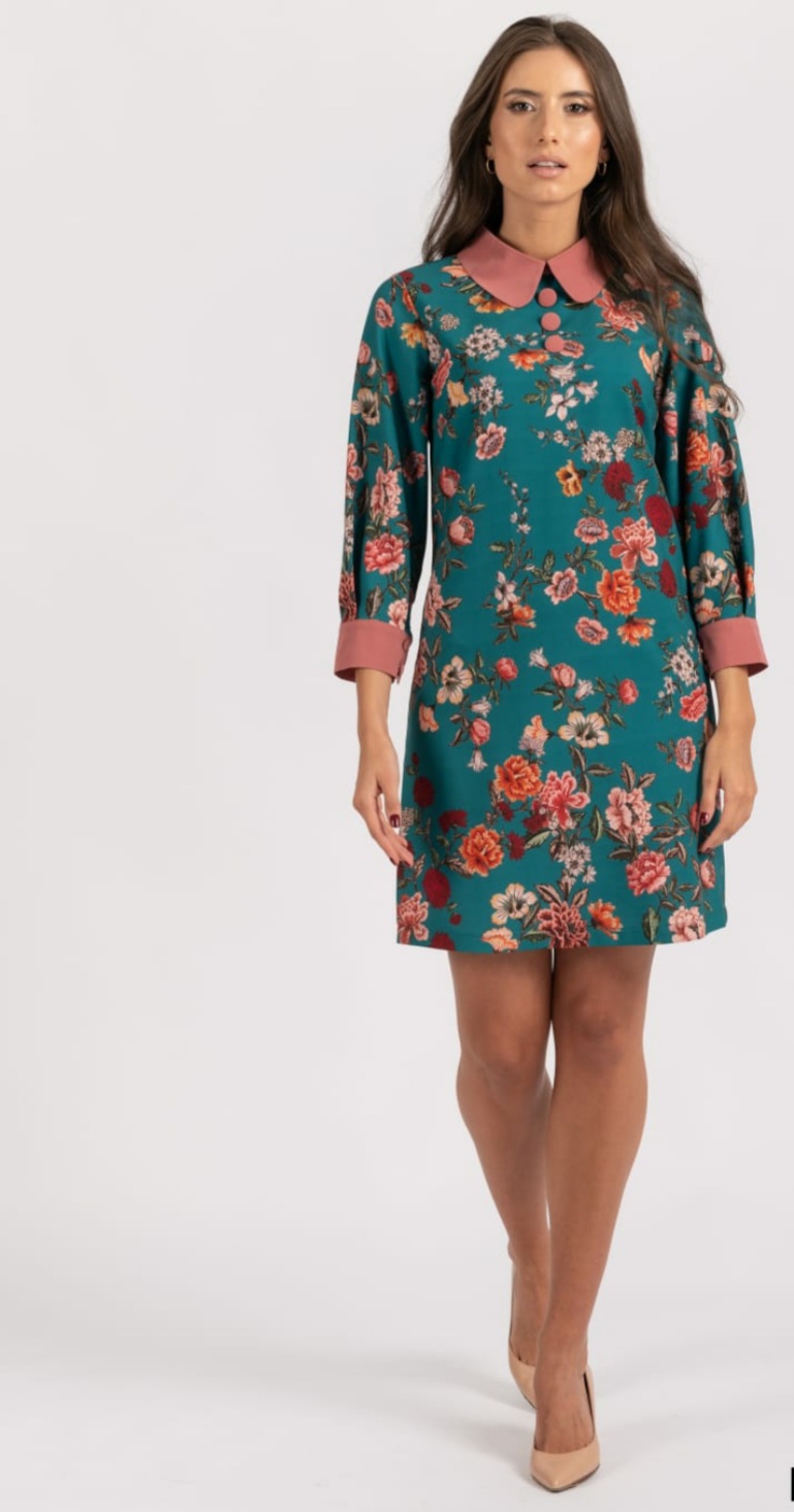 Rochie casual cu imprimeu floral 