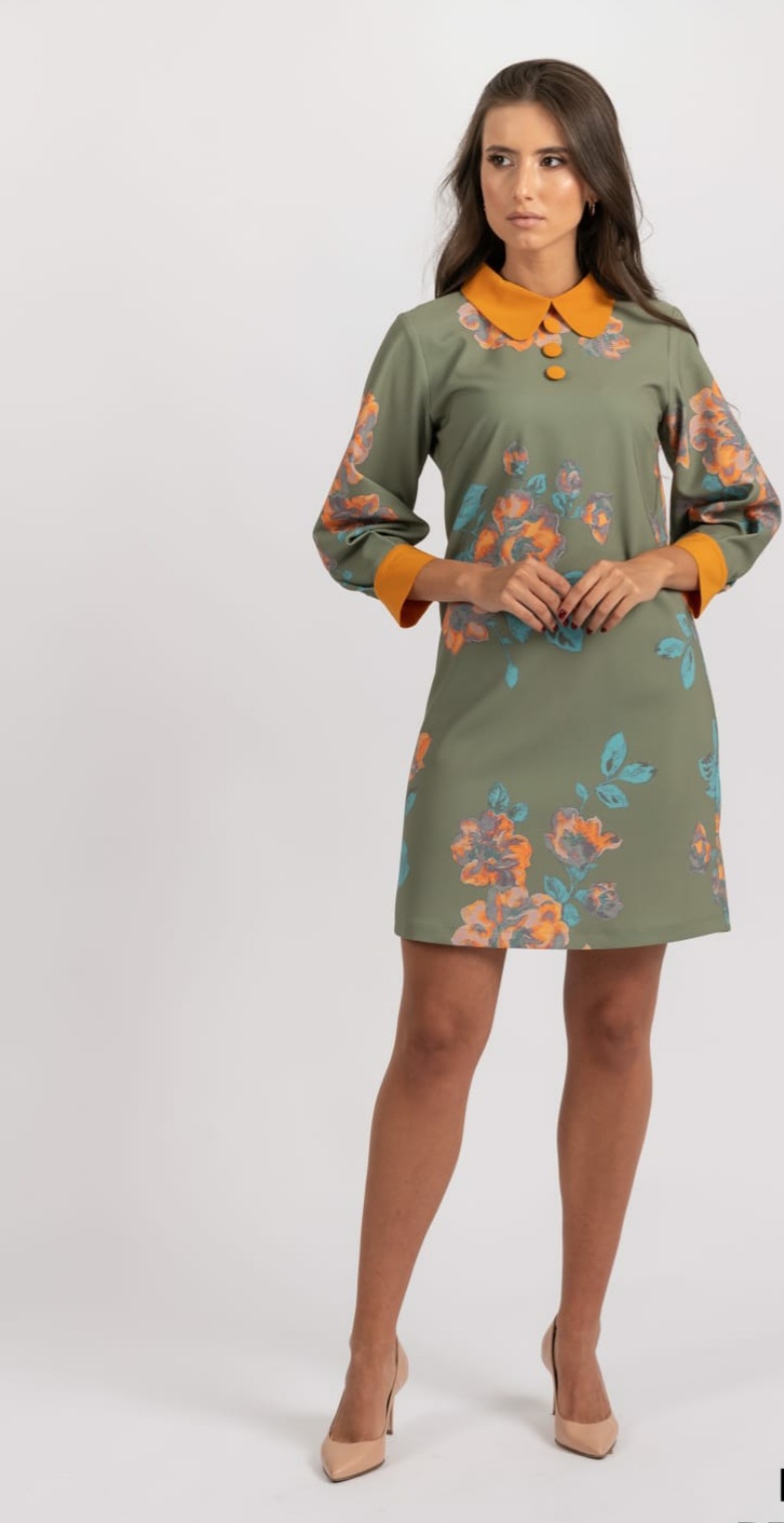 Rochie casual cu imprimeu floral 