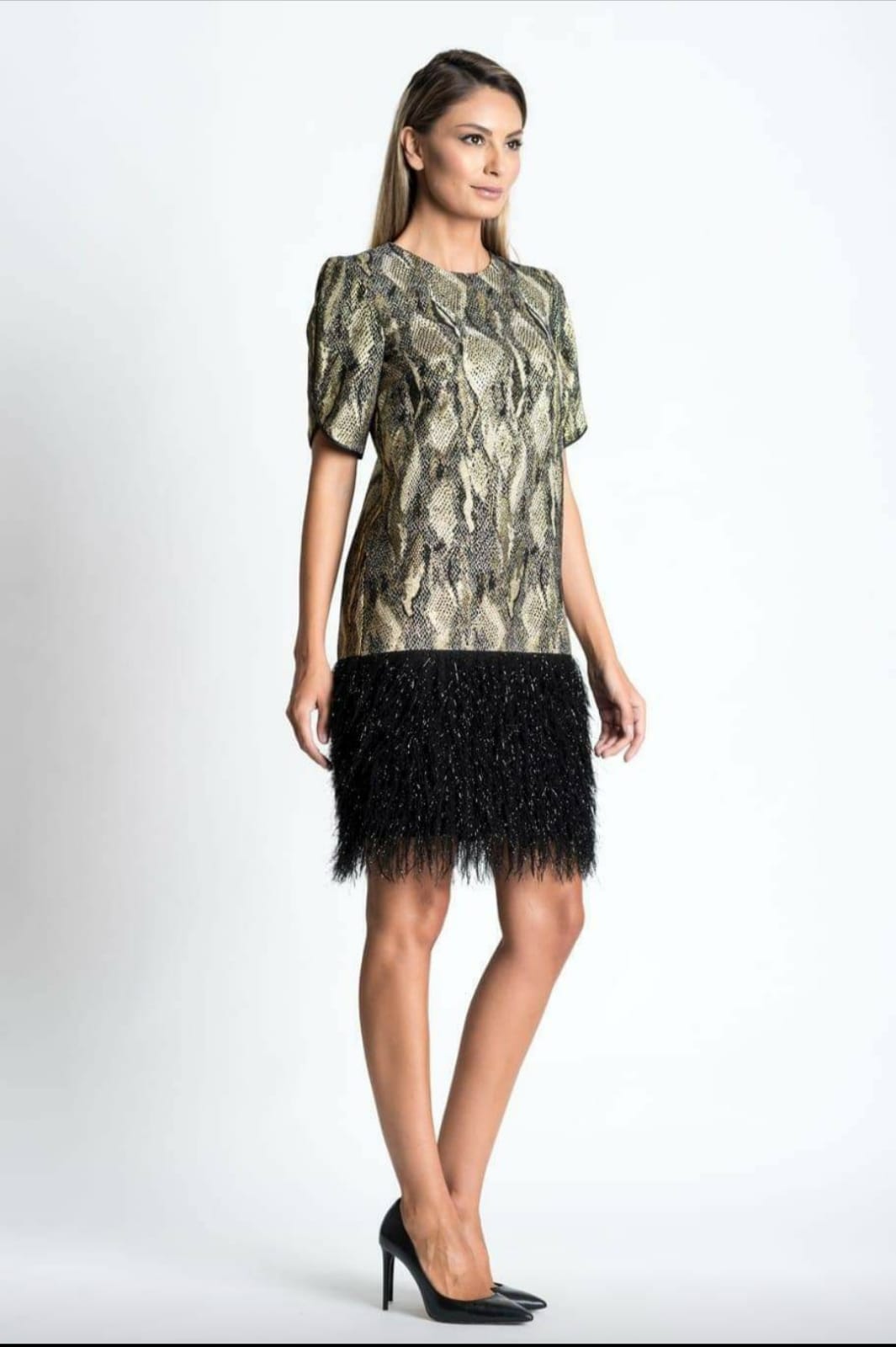 Rochie eleganta din brocart