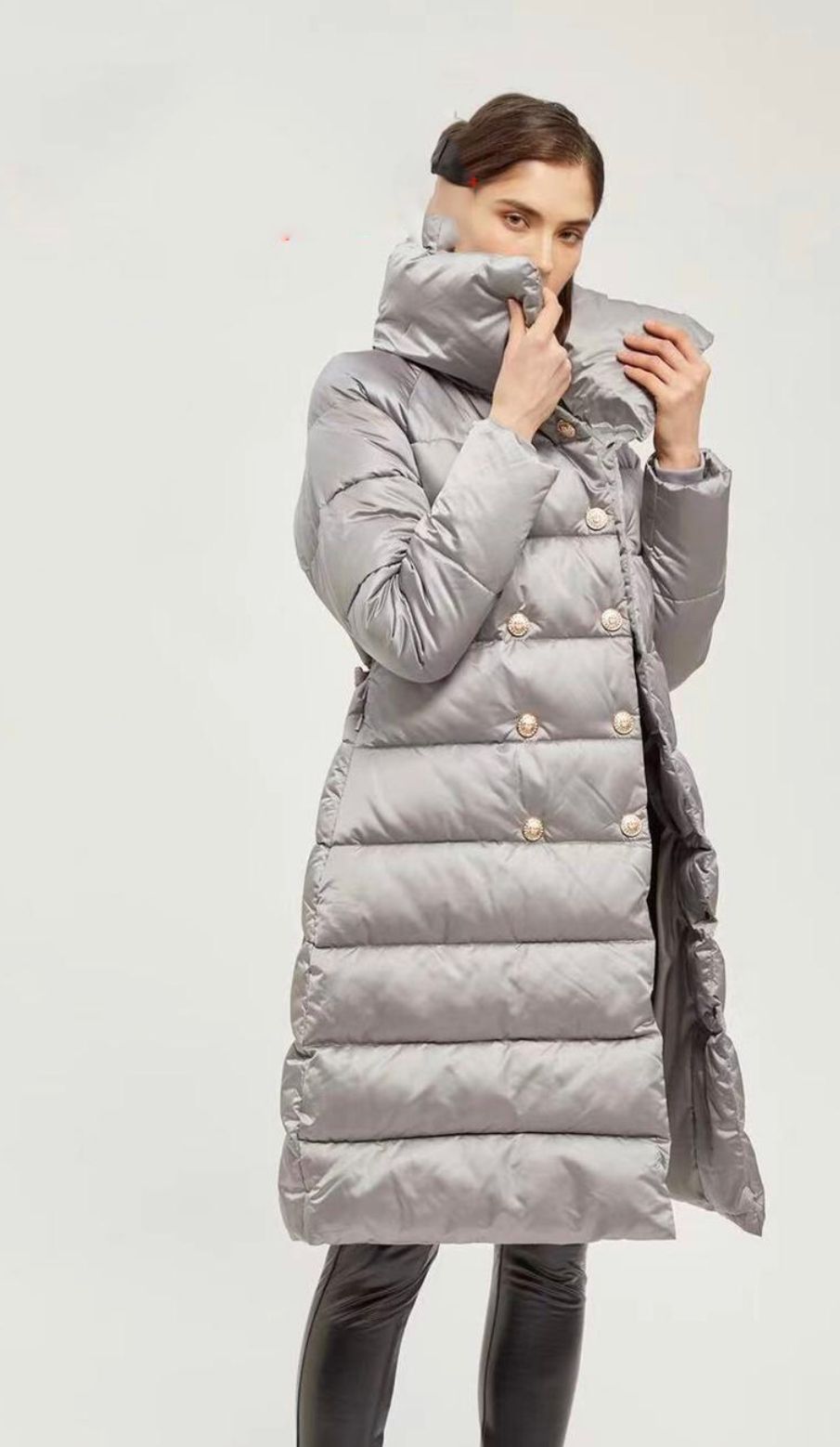 Geaca groasa matlasata cu cordon detasabil