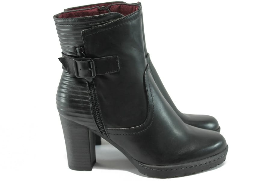 Botine confortabile din piele naturala