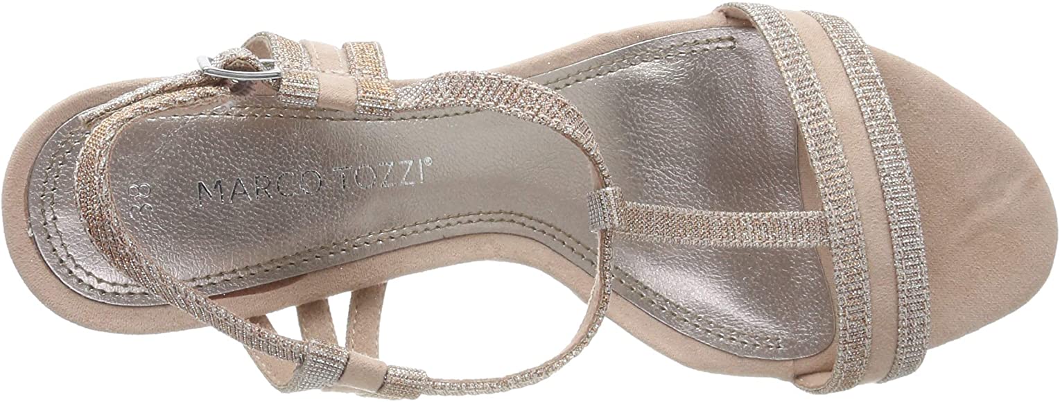 Sandale cu toc si barete sidefate