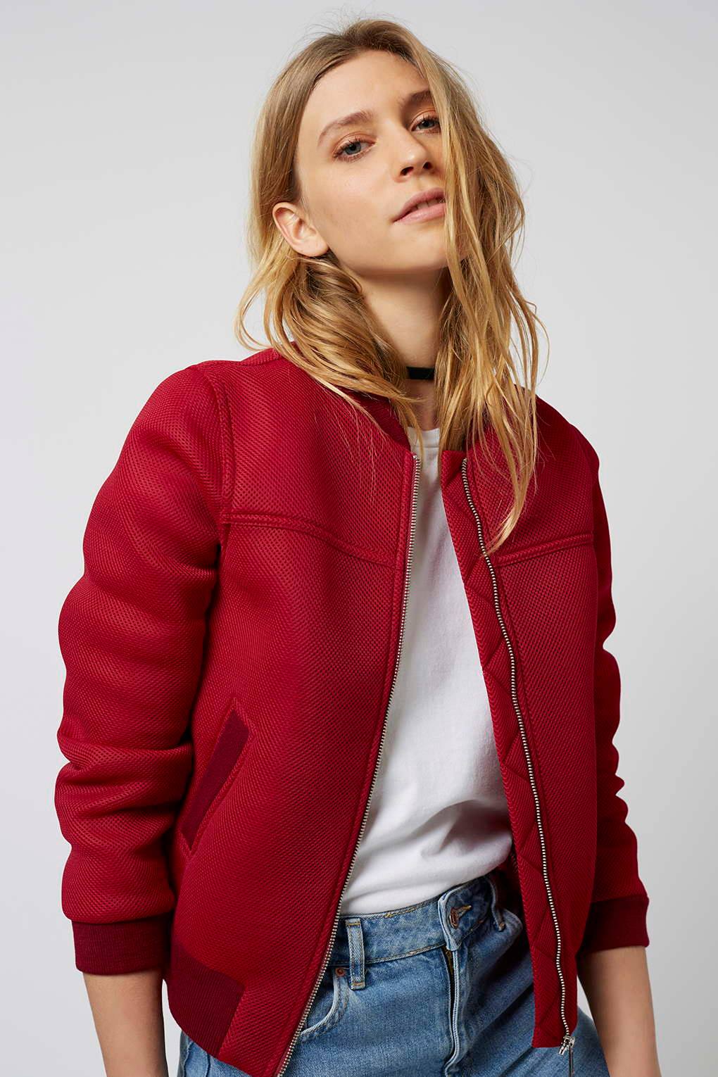 Geaca bomber cu buzunare oblice