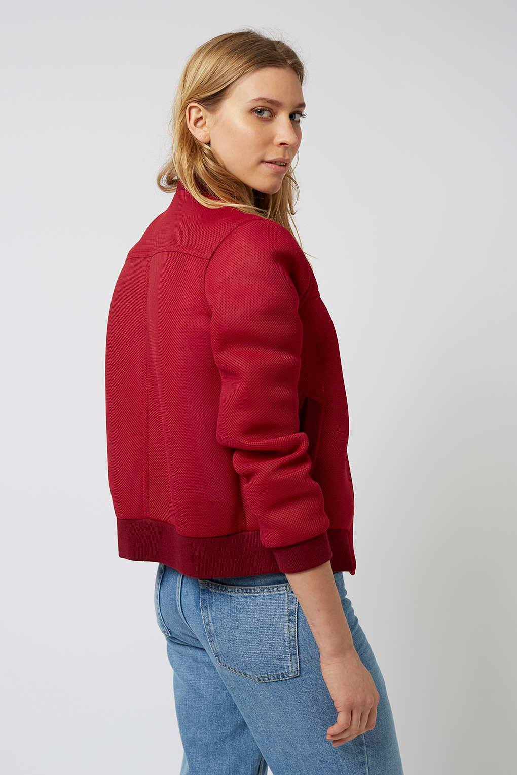 Geaca bomber cu buzunare oblice