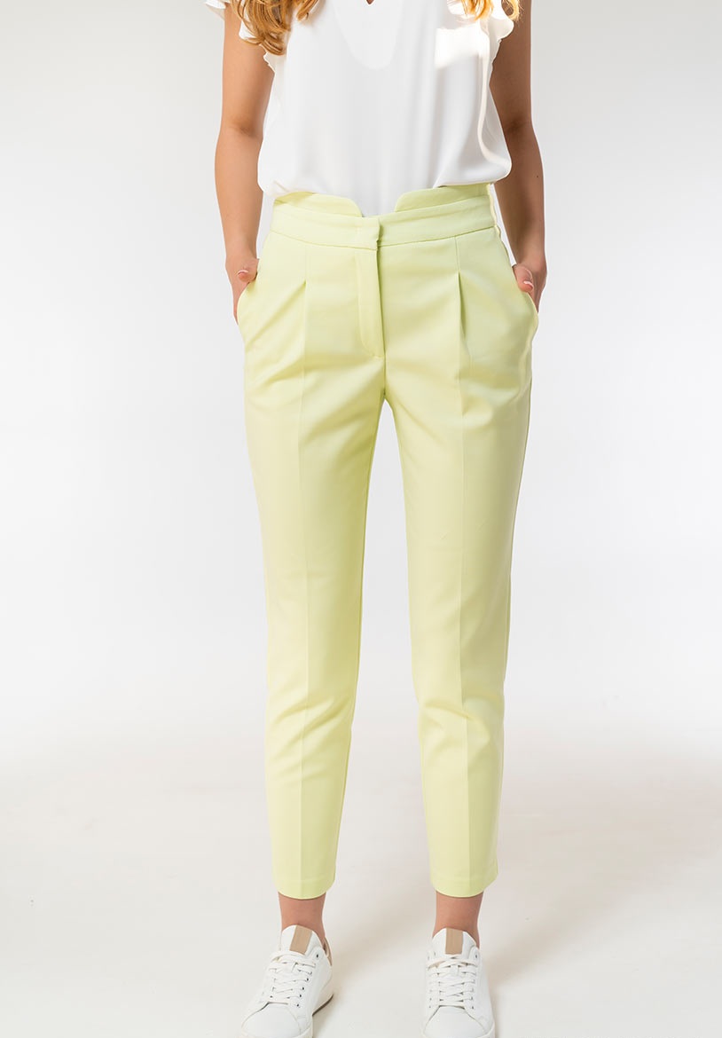 Pantalon din tercot elastic cu buzunare functionale