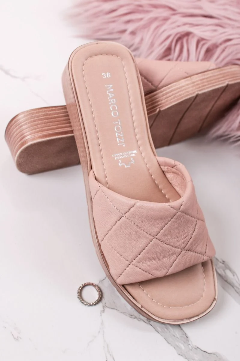 Saboti confortabili din piele naturala