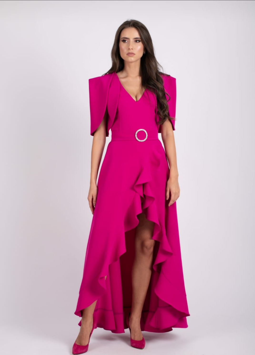 Rochie lunga asimetrica