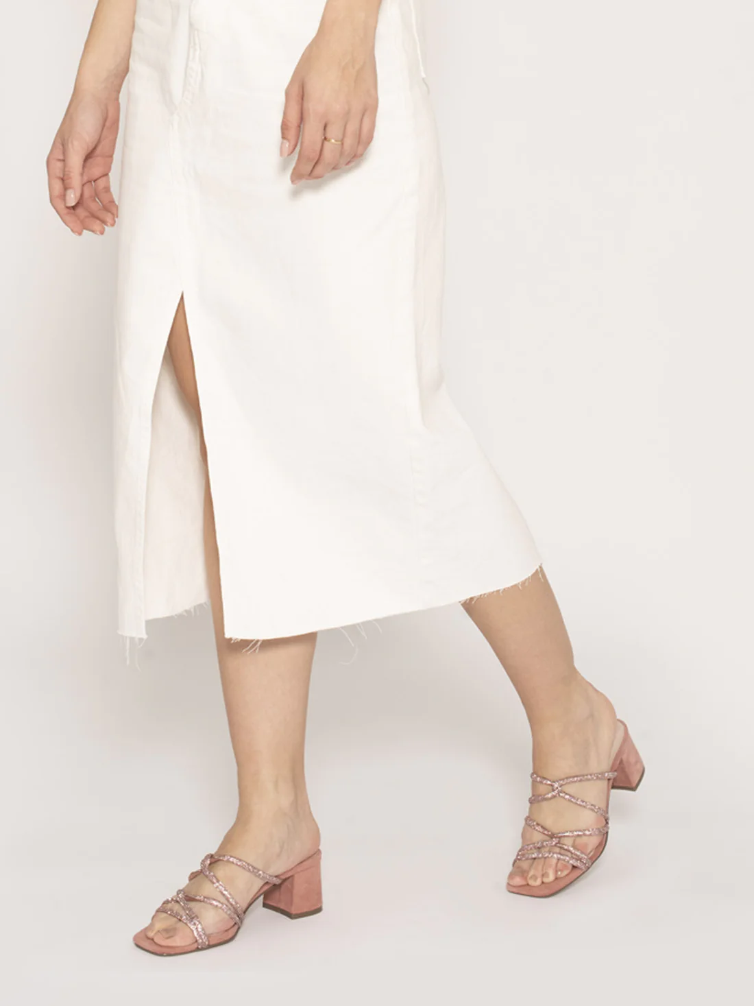 Sandale confortabile cu toc patrat